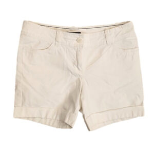 Womens Tommy Hilfiger white cuffed shorts size 2.